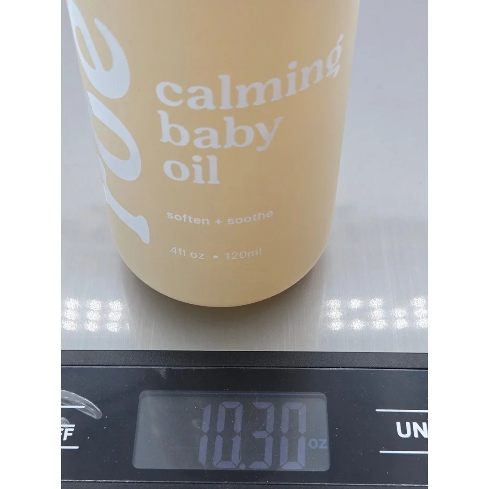 Roe Calming Baby Oil Soften + Soothe Fragrance Free Vegan 4fl oz 120ml Pump